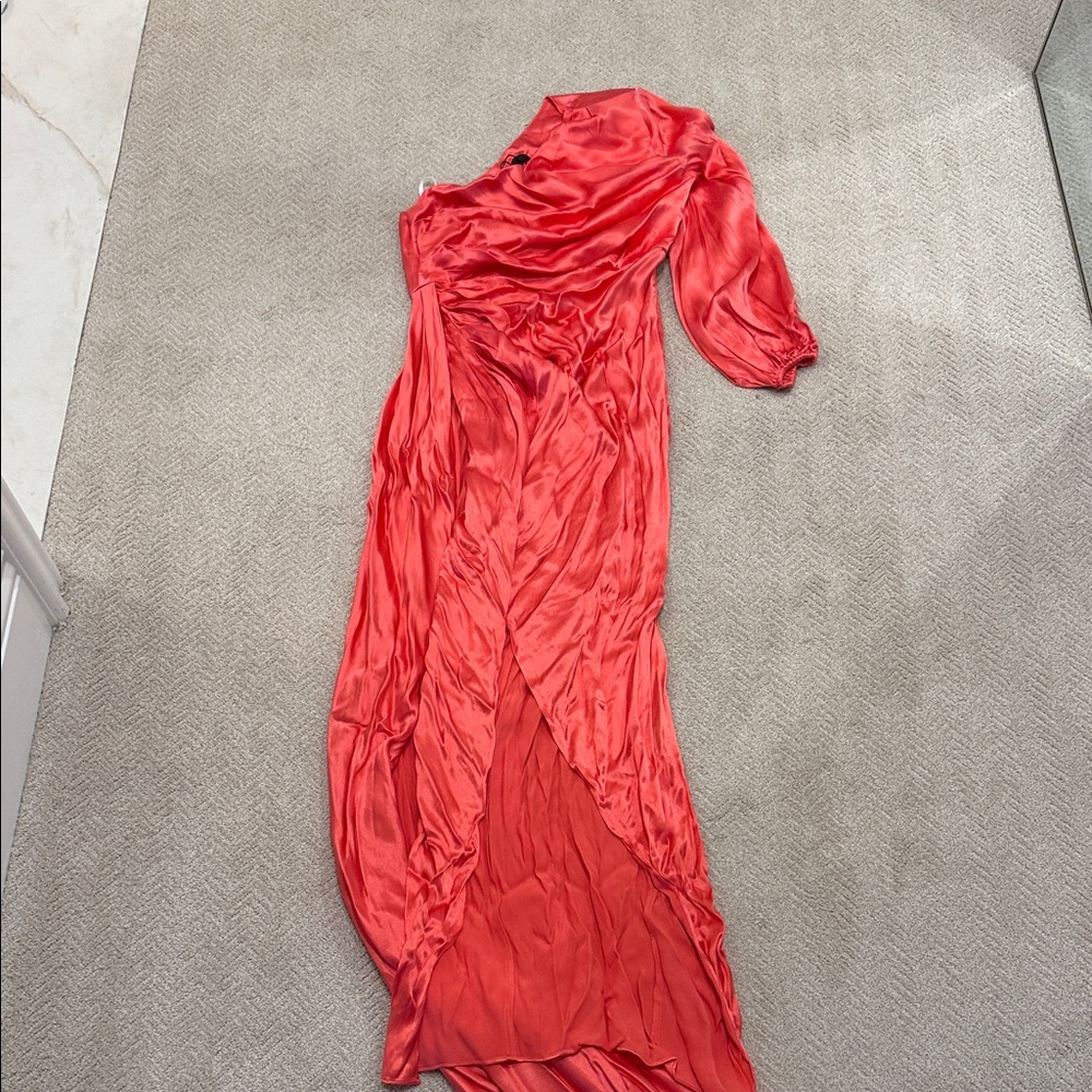 Michael Costello Vibrant Coral Dress